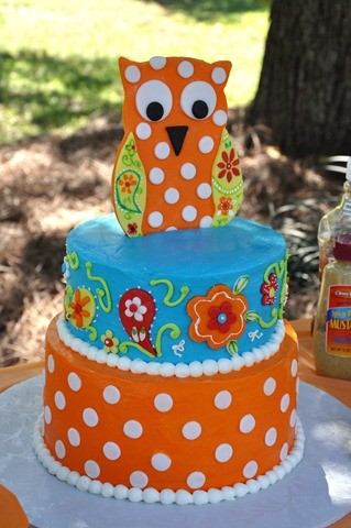 Birthday Cake on Owl Birthday Cake  Across The Branch